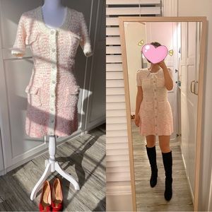 NWT! Gorgeous Self Portrait Ombre Pink Knit Dress!